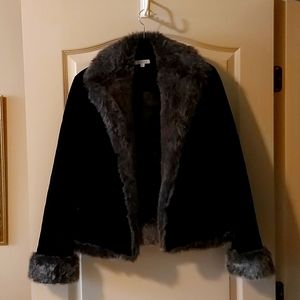 Cropped Faux Fur jacket